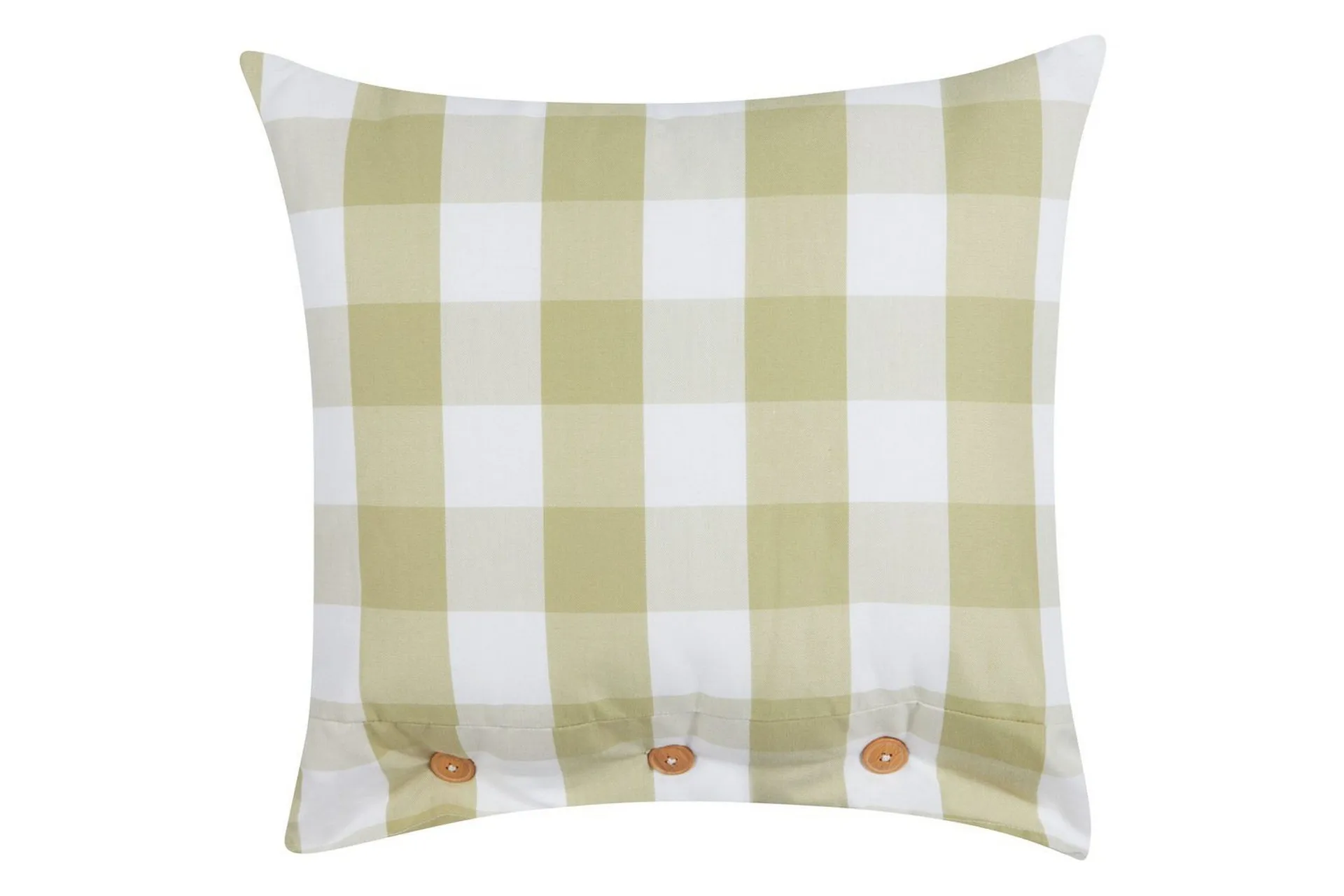 Spredt pute Grønt stoff 45 x 45 cm Rutemønstret tekstil i hyttestil