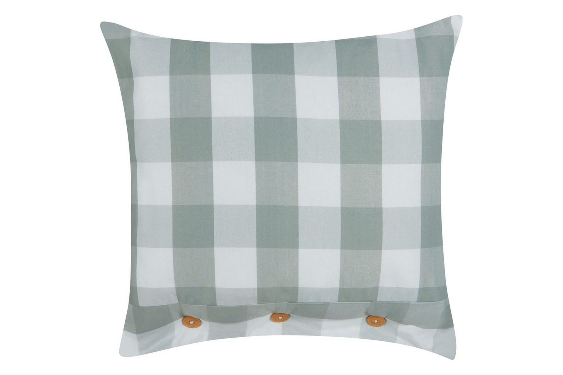 Spredepute i mintgrønt stoff 45 x 45 cm Rutete mønster Tekstil i hyttestil
