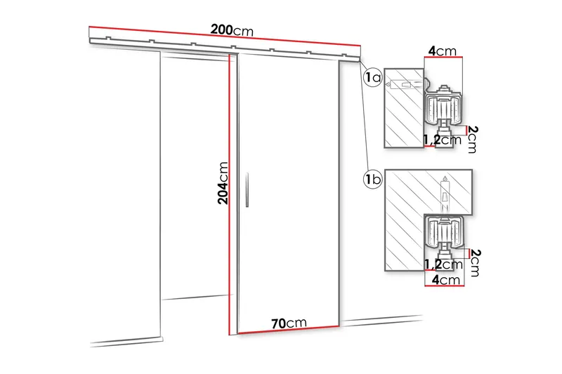 Cassidy Skyvedør - Beige - Hus & oppussing - Bygg - Dører & Porter - Skyvedører