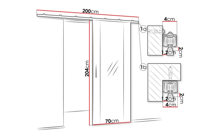 Cassidy Skyvedør - Brun - Hus & oppussing - Bygg - Dører & Porter - Skyvedører