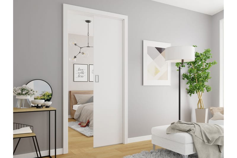 Dianna Skyvedør - Hvit/Sort - Hus & oppussing - Bygg - Dører & Porter - Skyvedører