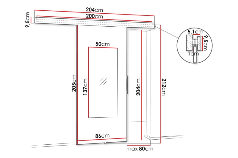 Doncaster Skyvedør - Beige - Hus & oppussing - Bygg - Dører & Porter - Skyvedører