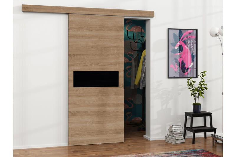 Doncaster Skyvedør - Beige/Sort - Hus & oppussing - Bygg - Dører & Porter - Skyvedører