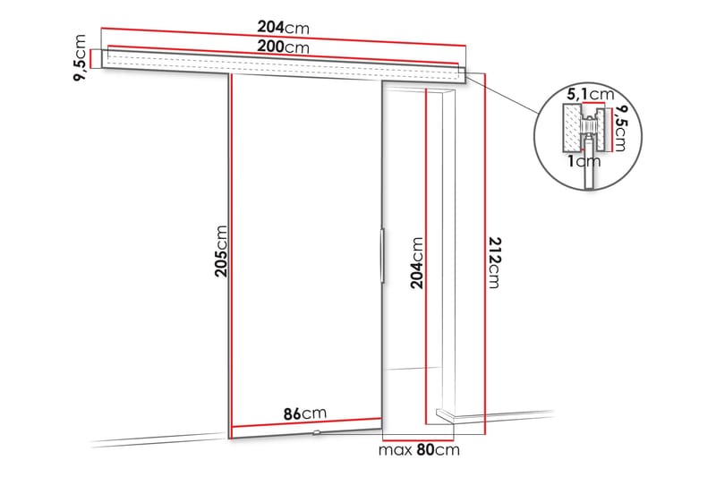 Doncaster Skyvedør - Brun - Hus & oppussing - Bygg - Dører & Porter - Skyvedører