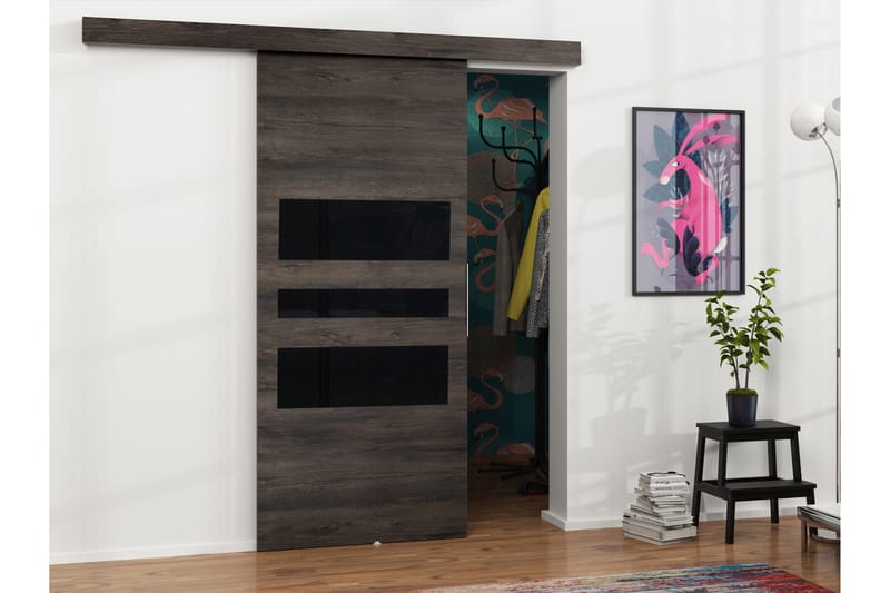 Doncaster Skyvedør - Brun/Sort - Hus & oppussing - Bygg - Dører & Porter - Skyvedører