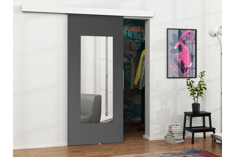 Doncaster Skyvedør - Hvit/Grå - Hus & oppussing - Bygg - Dører & Porter - Skyvedører