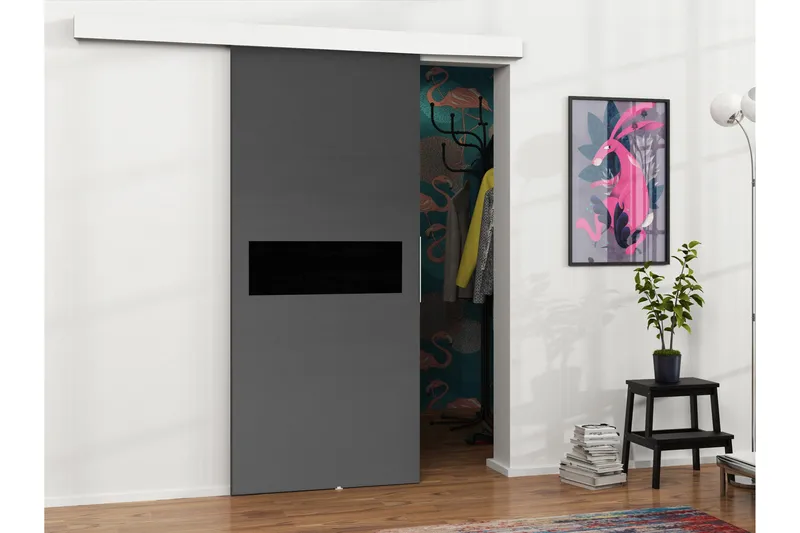 Doncaster Skyvedør - Hvit/Grå/Svart - Hus & oppussing - Bygg - Dører & Porter - Skyvedører