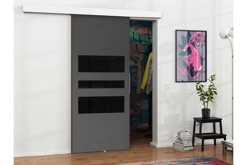 Doncaster Skyvedør - Hvit/Grå/Svart - Hus & oppussing - Bygg - Dører & Porter - Skyvedører