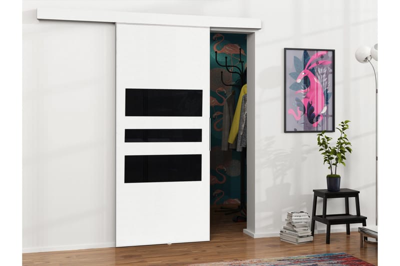 Doncaster Skyvedør - Hvit/Sort - Hus & oppussing - Bygg - Dører & Porter - Skyvedører