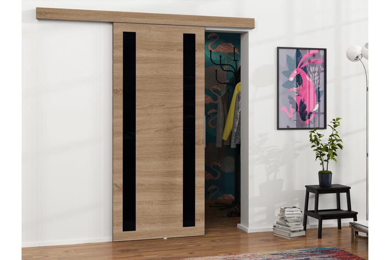 Doncaster Skyvedør - Hvit/Sort - Hus & oppussing - Bygg - Dører & Porter - Skyvedører