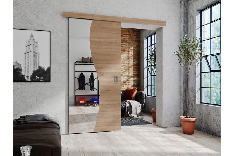 Grinduga Skyvedør - Beige - Hus & oppussing - Bygg - Dører & Porter - Skyvedører