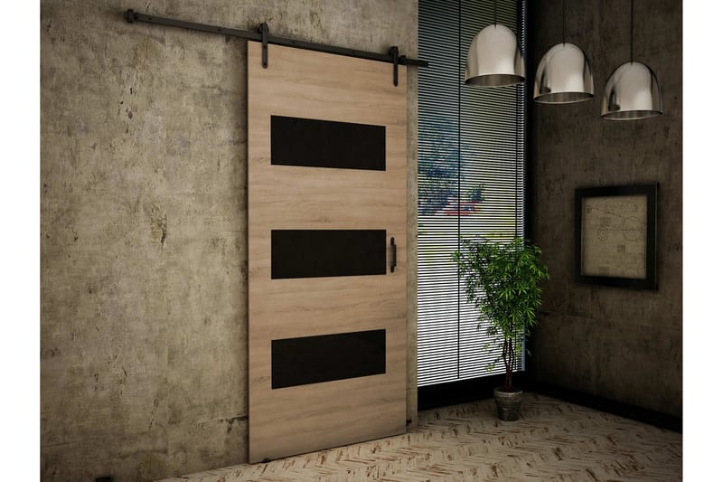 Retro Skyvedør - Beige - Hus & oppussing - Bygg - Dører & Porter - Skyvedører