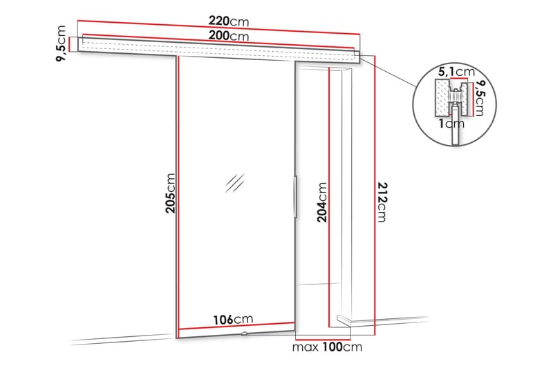 Sigra Skyvedør - Hvit - Hus & oppussing - Bygg - Dører & Porter - Skyvedører