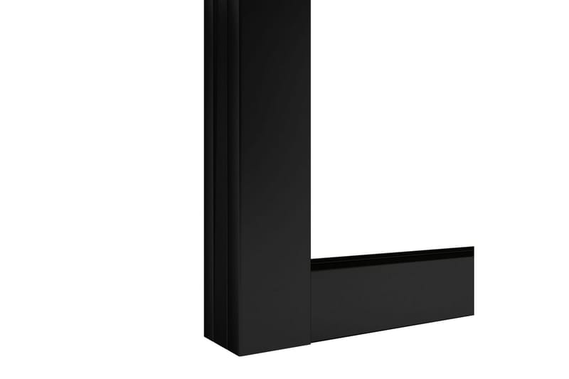 Skyvedør aluminium og ESG-glass 76x205 cm svart - Svart - Hus & oppussing - Bygg - Dører & Porter - Skyvedører