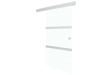 Skyvedør ESG-glass & aluminium 102,5x205 cm sølv - Hus & oppussing - Bygg - Dører & Porter - Skyvedører