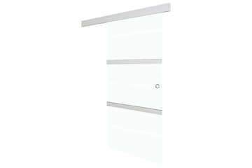 Skyvedør ESG-glass & aluminium 76x205 cm sølv - Hus & oppussing - Bygg - Dører & Porter - Skyvedører