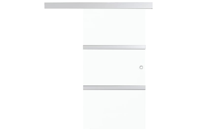 Skyvedør ESG-glass & aluminium 90x205 cm sølv - Hus & oppussing - Bygg - Dører & Porter - Skyvedører