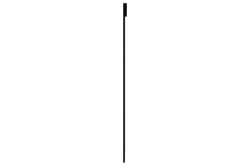 Skyvedør ESG-glass og aluminium 90x205 cm svart - Svart - Hus & oppussing - Bygg - Dører & Porter - Skyvedører