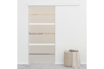 Skyvedør med myke dørstopper ESG-glass & aluminium 90x205 cm - Hus & oppussing - Bygg - Dører & Porter - Skyvedører