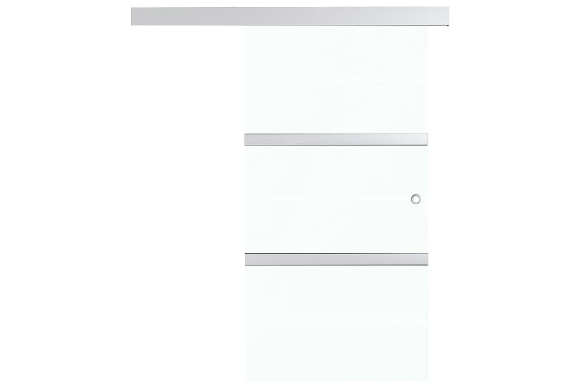 Skyvedør med myke dørstopper ESG-glass & aluminium 90x205 cm - Hus & oppussing - Bygg - Dører & Porter - Skyvedører