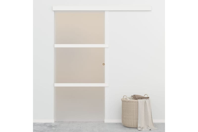Skyvedør med myke dørstopper ESG-glass & aluminium 90x205 cm - Hus & oppussing - Bygg - Dører & Porter - Skyvedører