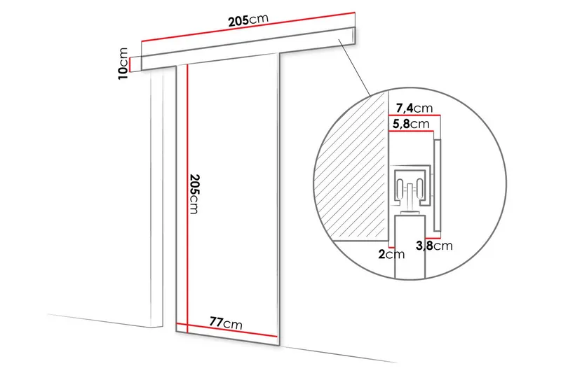 Skyvedør - Hus & oppussing - Bygg - Dører & Porter - Skyvedører - Innvendig skyvedør