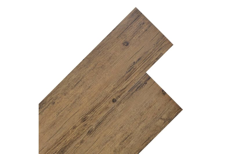 PVC gulvplanker 5,26 m² 2 mm brun valnøtt - Treheller & trefliser balkong - Vinylgulv & plastgulv - Gulvplater & plastplater