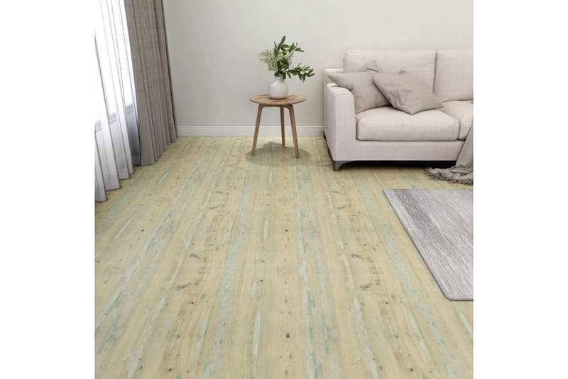 Selvklebende gulvplanker 55 stk PVC 5,11 m² lysebrun - Brun - Hus & oppussing - Bygg - Gulv, vegg & tak - Gulv - Gulvplater & plastplater