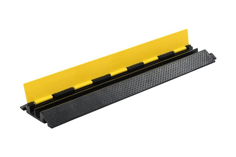 Kabelbeskytter 2 stk 2 kanaler gummi 101,5 cm - Hus & oppussing - Bygg - Gulv, vegg & tak - Gulv