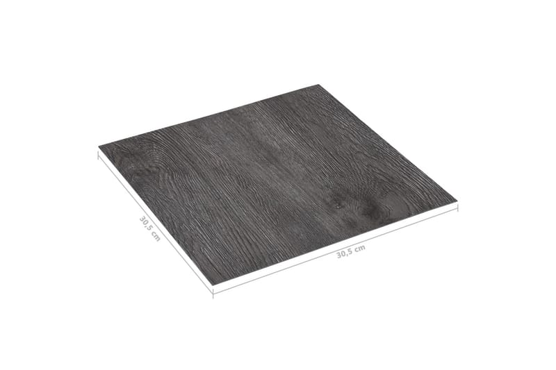 Selvklebende gulvplanker 20 stk PVC 1,86 m² brun - Brun - Hus & oppussing - Bygg - Gulv, vegg & tak - Gulv - Laminatgulv
