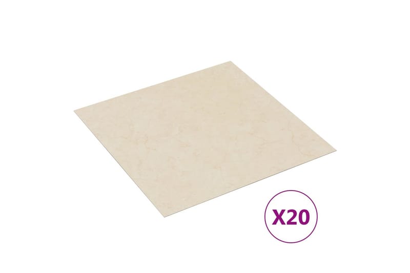 Selvklebende gulvplanker 20 stk PVC 1,86 m² beige - Beige - Hus & oppussing - Bygg - Gulv, vegg & tak - Gulv - Laminatgulv