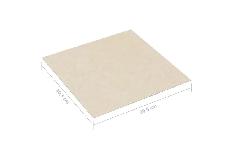 Selvklebende gulvplanker 20 stk PVC 1,86 m² beige - Beige - Laminatgulv kjøkken - Laminatgulv