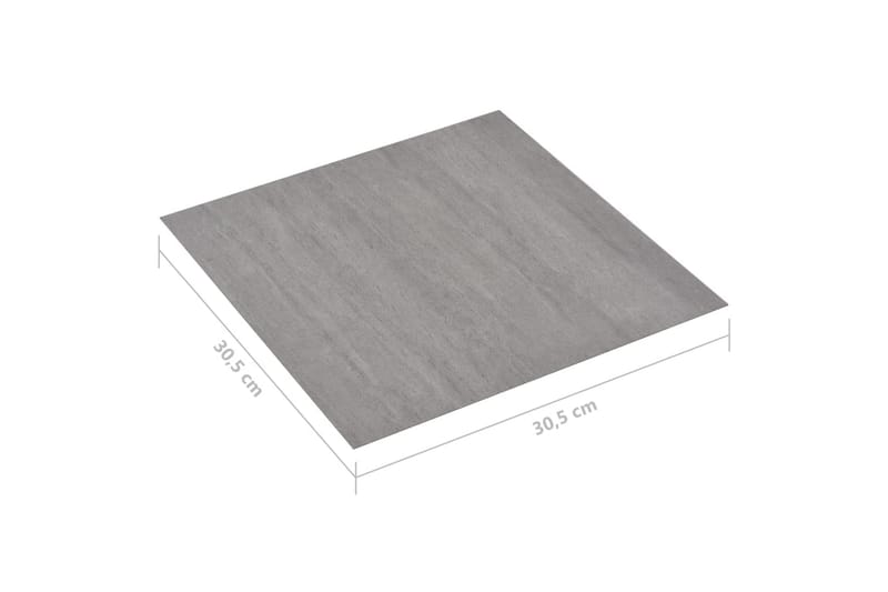 Selvklebende gulvplanker 20 stk PVC 1,86 m² grå streker - Grå - Laminatgulv kjøkken - Laminatgulv