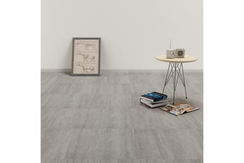Selvklebende gulvplanker 20 stk PVC 1,86 m² grå streker - Grå - Laminatgulv kjøkken - Laminatgulv