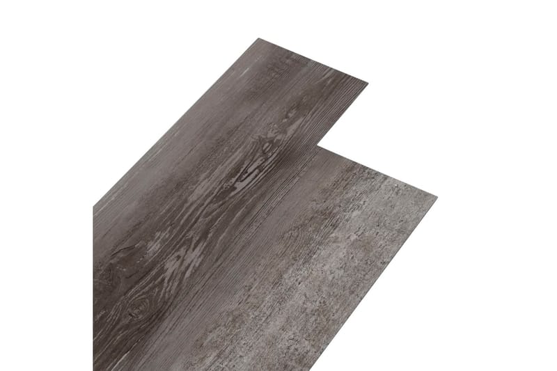 PVC gulvplanker 4,46 m² 3 mm selvklebende stripet tre - Treheller & trefliser balkong - Gulvplater & plastplater - Vinylgulv & plastgulv