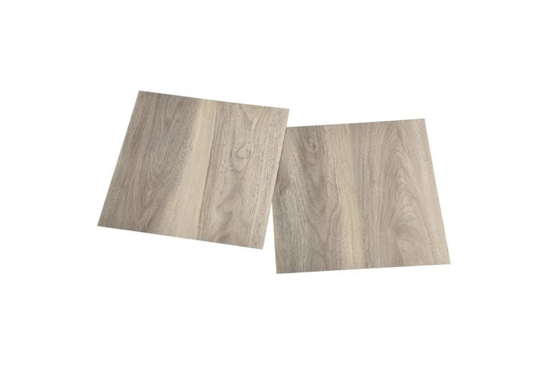 Selvklebende gulvplanker 20 stk PVC 1,86 m² gråbrun - Taupe - Hus & oppussing - Bygg - Gulv, vegg & tak - Gulv - Gulvplater & plastplater