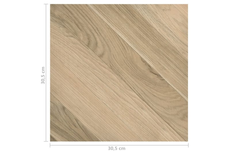 Selvklebende gulvplanker 20 stk PVC 1,86 m² brun stripet - Brun - Hus & oppussing - Bygg - Gulv, vegg & tak - Gulv - Gulvplater & plastplater