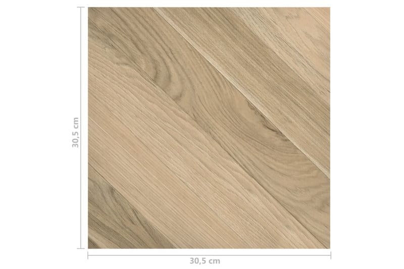 Selvklebende gulvplanker 20 stk PVC 1,86 m² brun stripet - Brun - Treheller & trefliser balkong - Vinylgulv & plastgulv - Gulvplater & plastplater