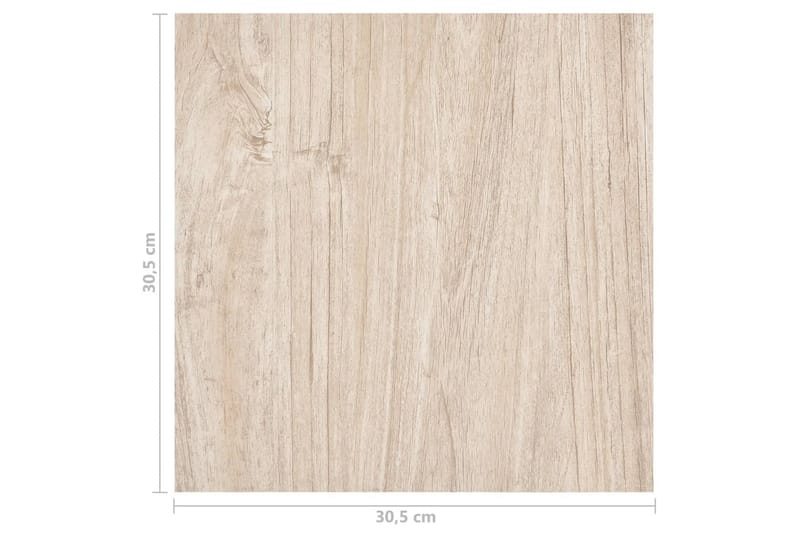 Selvklebende gulvplanker 20 stk PVC 1,86 m² lysebrun - Brun - Hus & oppussing - Bygg - Gulv, vegg & tak - Gulv - Vinylgulv & plastgulv