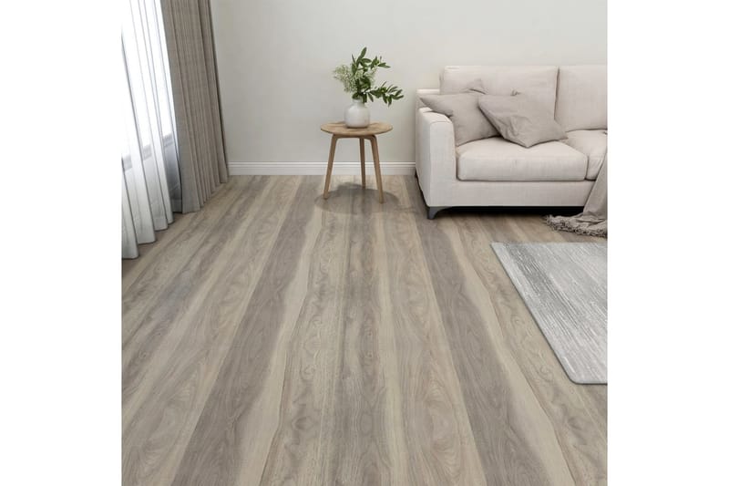 Selvklebende gulvplanker 20 stk PVC 1,86 m² gråbrun - Taupe - Hus & oppussing - Bygg - Gulv, vegg & tak - Gulv - Gulvplater & plastplater