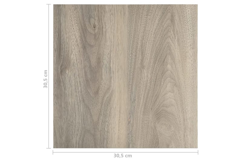 Selvklebende gulvplanker 20 stk PVC 1,86 m² gråbrun - Taupe - Hus & oppussing - Bygg - Gulv, vegg & tak - Gulv - Gulvplater & plastplater