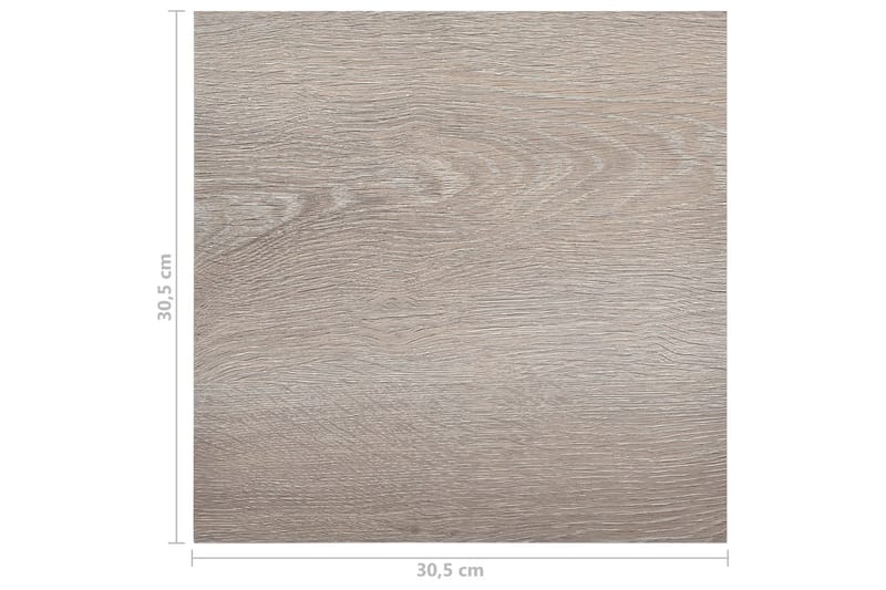 Selvklebende gulvplanker 20 stk PVC 1,86 m² gråbrun - Taupe - Hus & oppussing - Bygg - Gulv, vegg & tak - Gulv - Gulvplater & plastplater