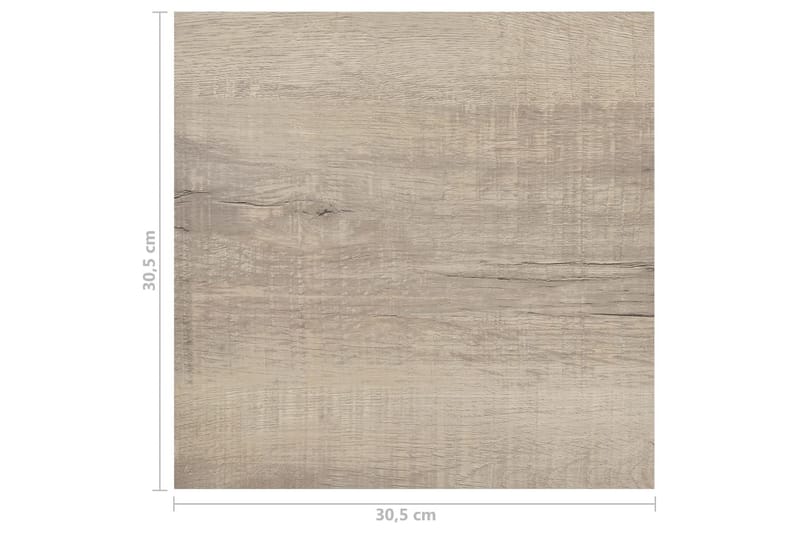 Selvklebende gulvplanker 20 stk PVC 1,86 m² gråbrun - Taupe - Hus & oppussing - Bygg - Gulv, vegg & tak - Gulv - Vinylgulv & plastgulv