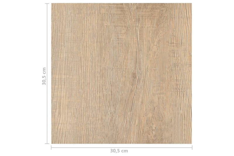 Selvklebende gulvplanker 20 stk PVC 1,86 m² brun - Brun - Hus & oppussing - Bygg - Gulv, vegg & tak - Gulv - Vinylgulv & plastgulv