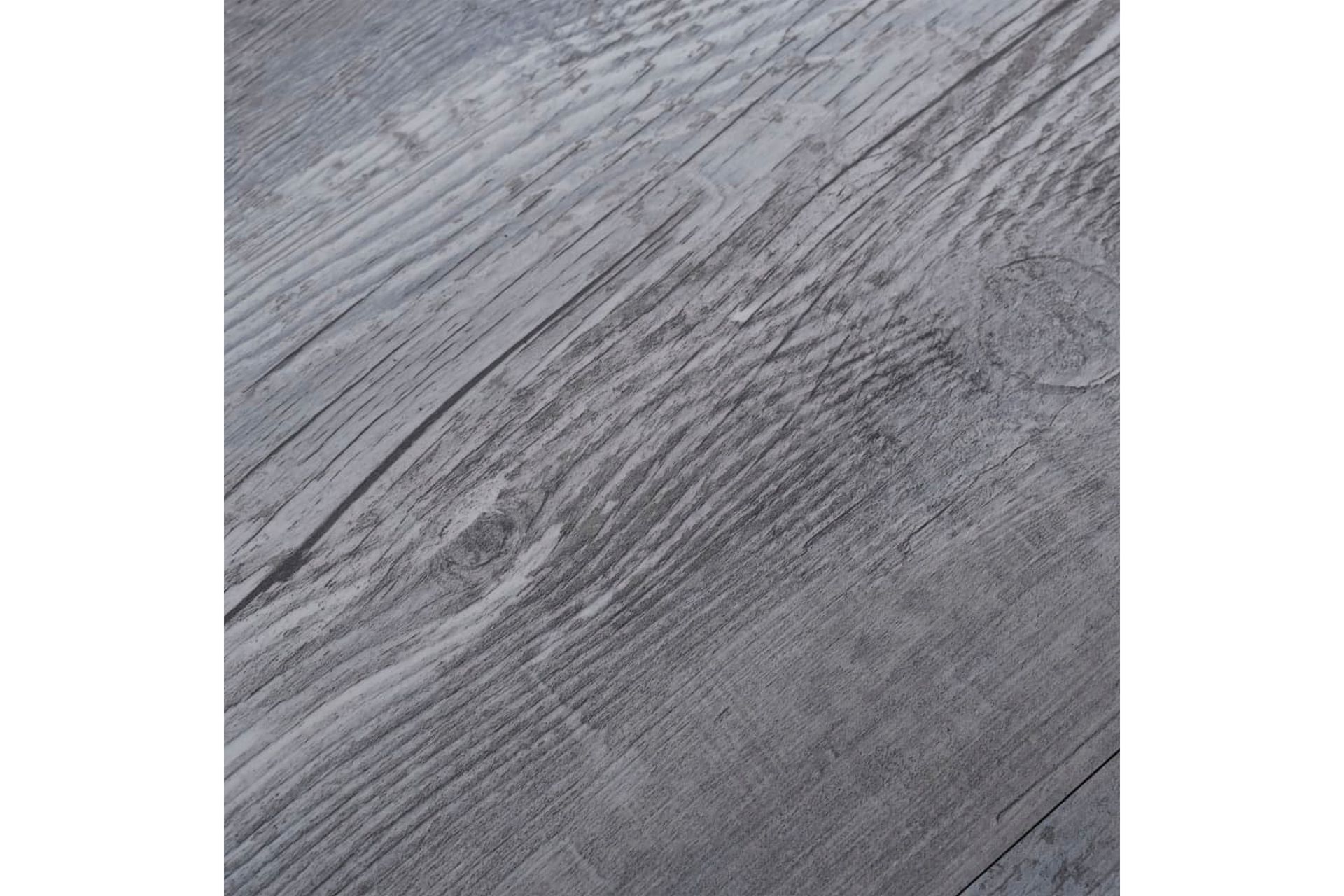 Selvklebende PVC-gulvplanker 5,21 m² 2 mm matte grå tre - Grå - Hus & oppussing - Bygg - Gulv, vegg & tak - Gulv - Vinylgulv & plastgulv