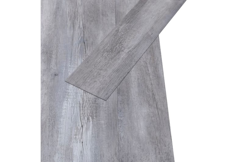 Selvklebende PVC-gulvplanker 5,21 m² 2 mm matte grå tre - Grå - Hus & oppussing - Bygg - Gulv, vegg & tak - Gulv - Vinylgulv & plastgulv