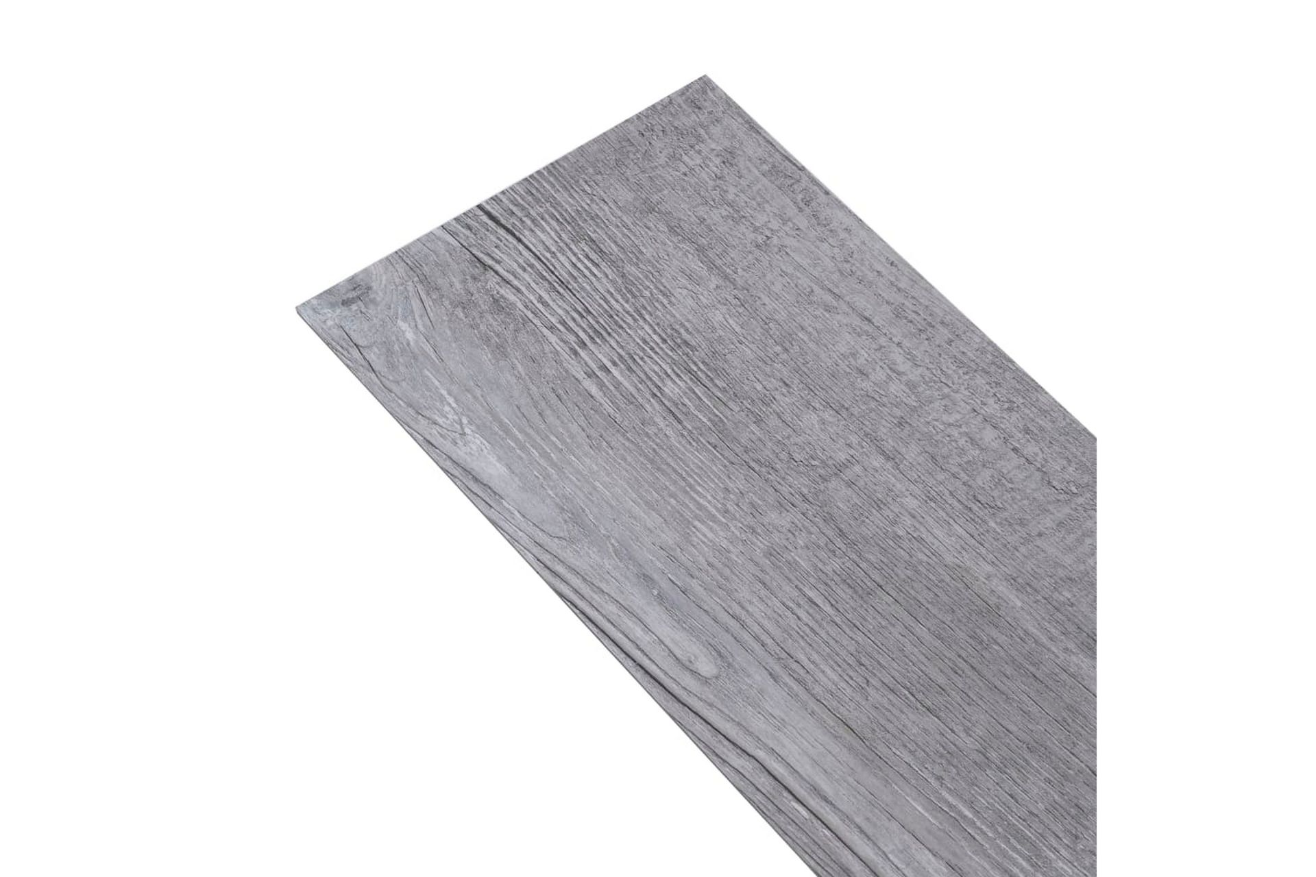 Selvklebende PVC-gulvplanker 5,21 m² 2 mm matte grå tre - Grå - Hus & oppussing - Bygg - Gulv, vegg & tak - Gulv - Vinylgulv & plastgulv