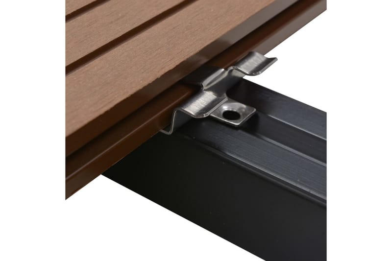 Braketter for gulvbord 100 stk m. 200 skruer rustfritt stål - Hus & oppussing - Bygg - Gulv, vegg & tak - Gulv - Utegulv & tregulv
