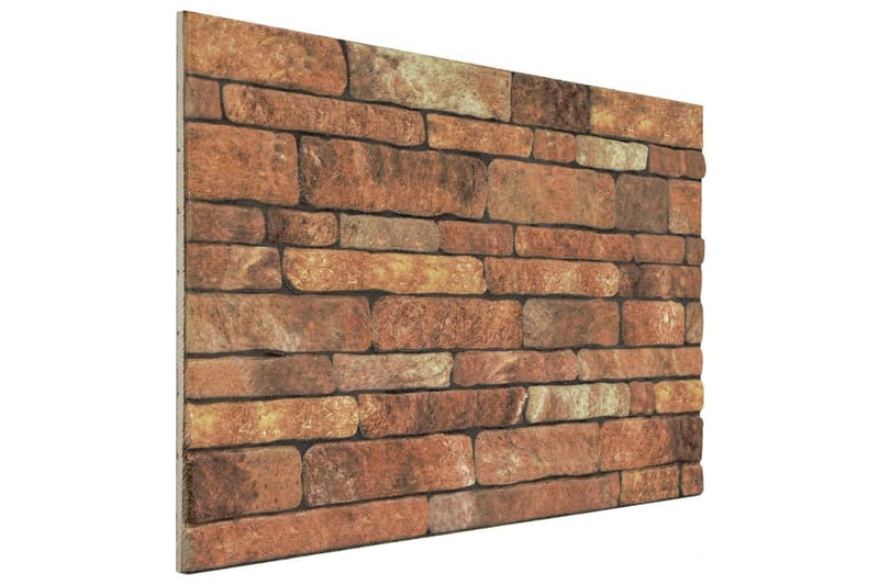 3D veggpaneler med brunt mursteindesign 10 stk EPS - Hus & oppussing - Bygg - Gulv, vegg & tak - Gulv & veggkledning - Veggpanel & panelplate