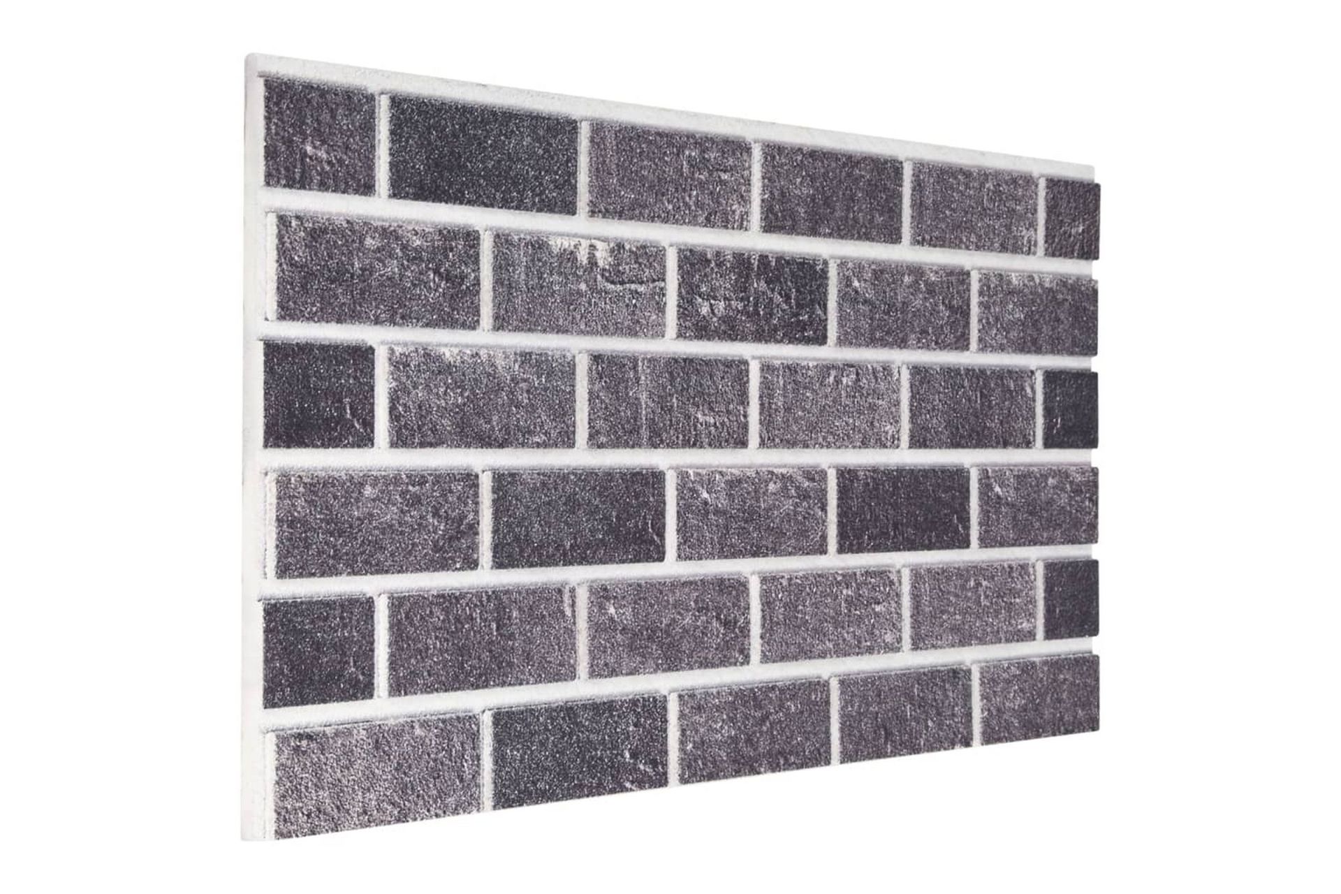 3D veggpaneler med svart og grått mursteindesign 10 stk EPS - Hus & oppussing - Bygg - Gulv, vegg & tak - Gulv & veggkledning - Veggpanel & panelplate